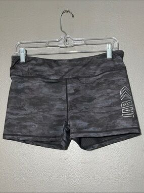 IAB MFG Camo Booty Shorts Black Charcoal Camouflage 12 XL